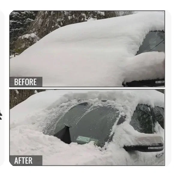 Black Scraper-Cone Windshield Snow and Ice Scraper- 2 Pack - Picture 3 of 7